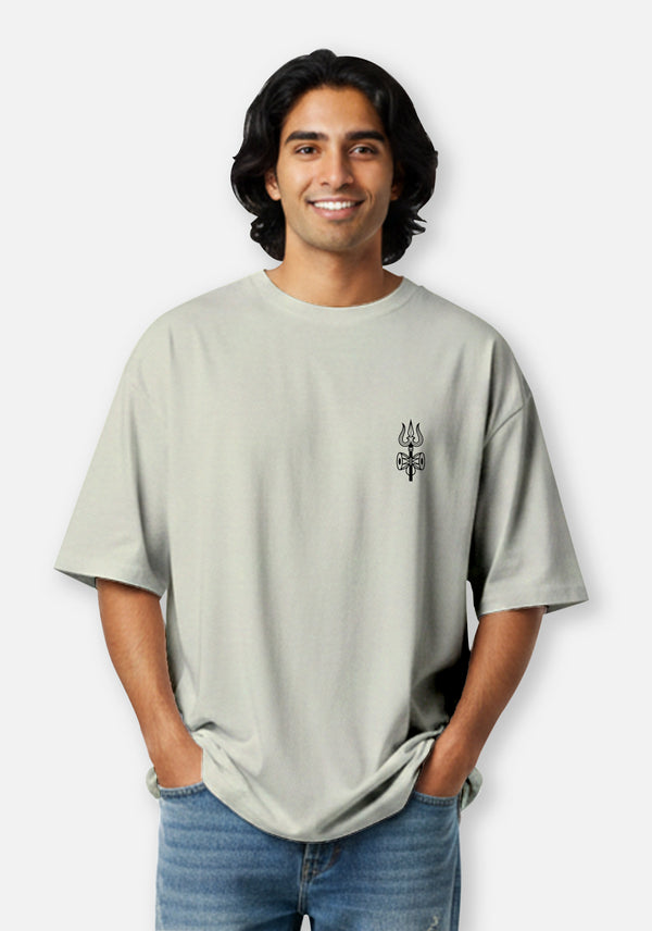 Shiva Trishul - Premium Oversized Bhakti T-shirt