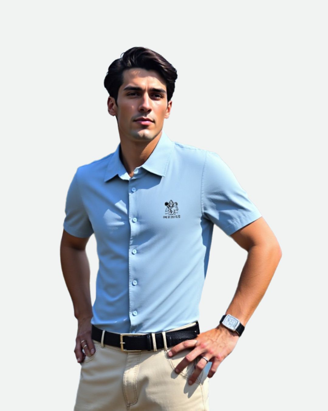 Bajrang Bali – Pocket Embroidery Oversized Shirt