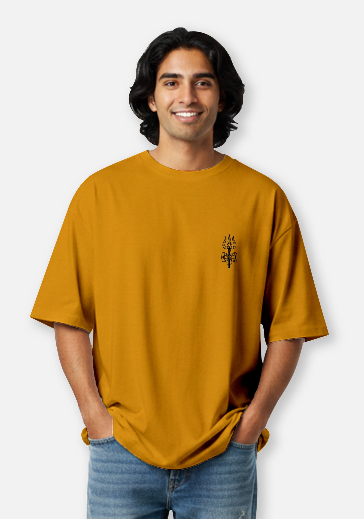Shiva Trishul - Premium Oversized Bhakti T-shirt