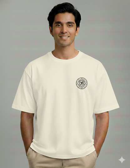 Om Sri Yantra – Premium Bhakti Oversized T-Shirt