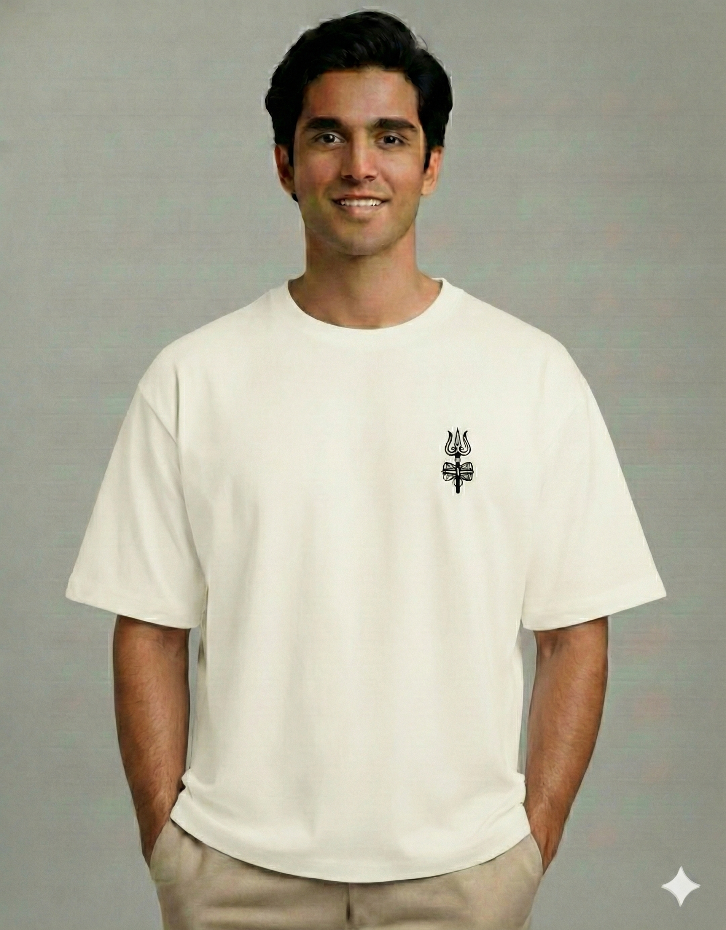 Shiva Trishul - Premium Oversized Bhakti T-shirt
