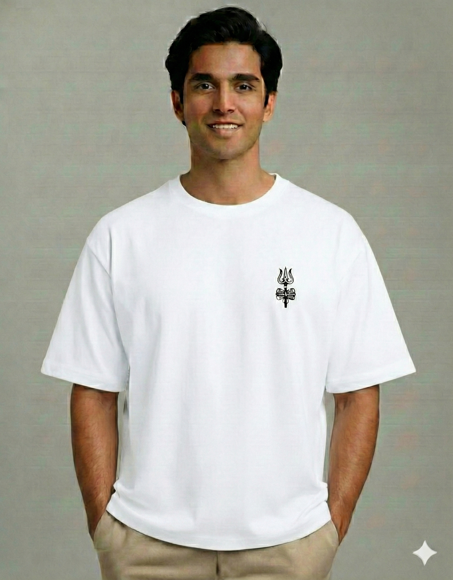 Shiva Trishul - Premium Oversized Bhakti T-shirt