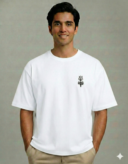 Shiva Trishul - Premium Oversized Bhakti T-shirt