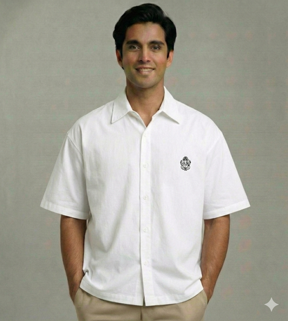 Shree Ganeshji – Pocket Embroidered Oversized Shirt