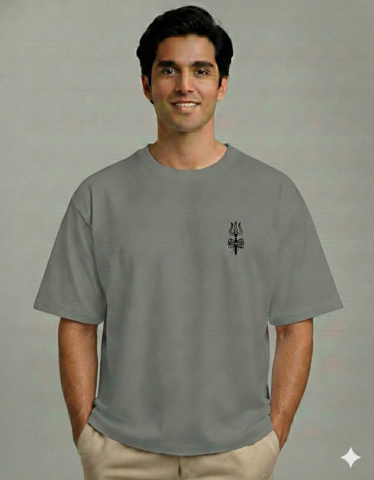 Shiva Trishul - Premium Oversized Bhakti T-shirt