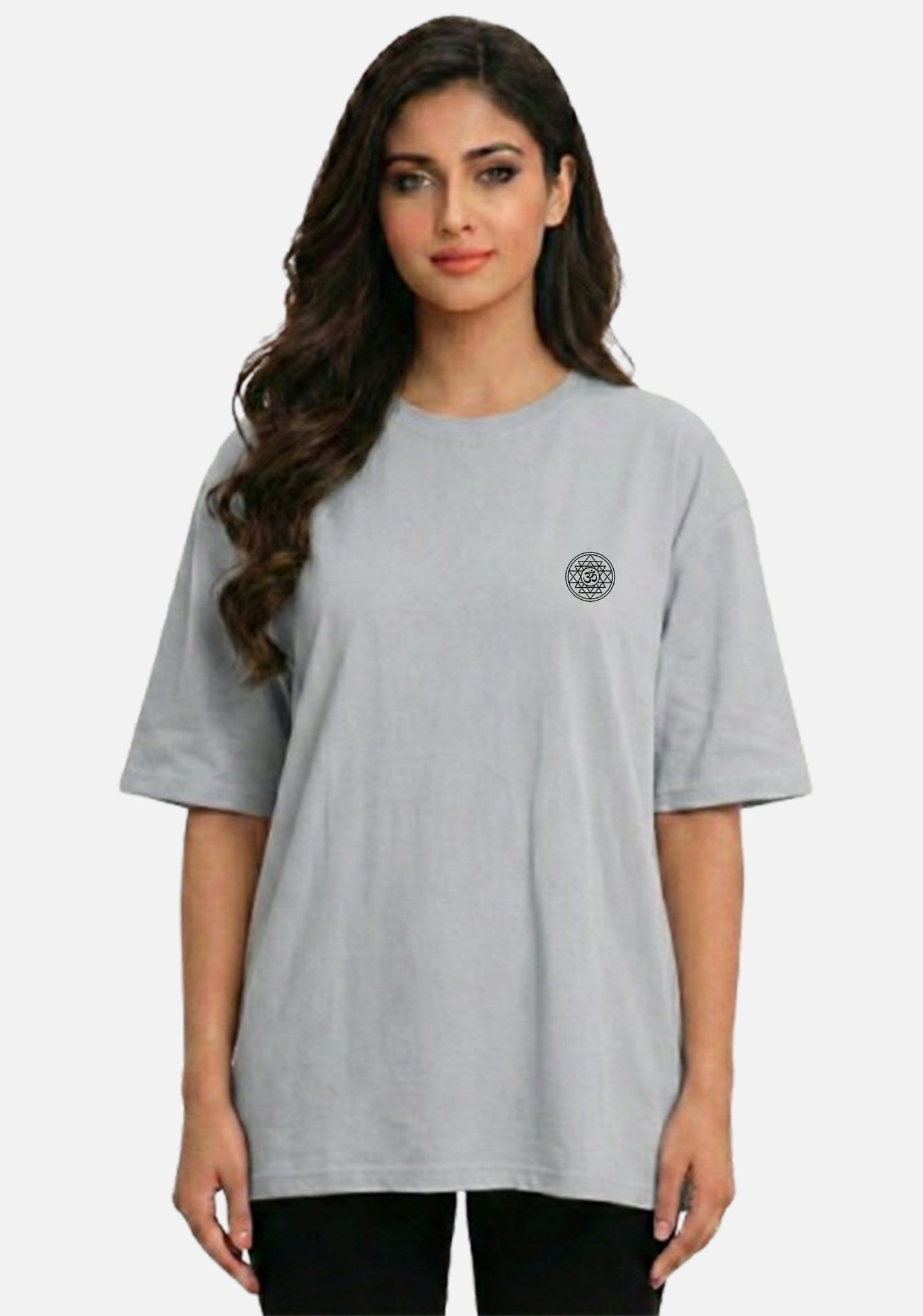 Om Sri Yantra – Premium Bhakti Oversized T-Shirt Women