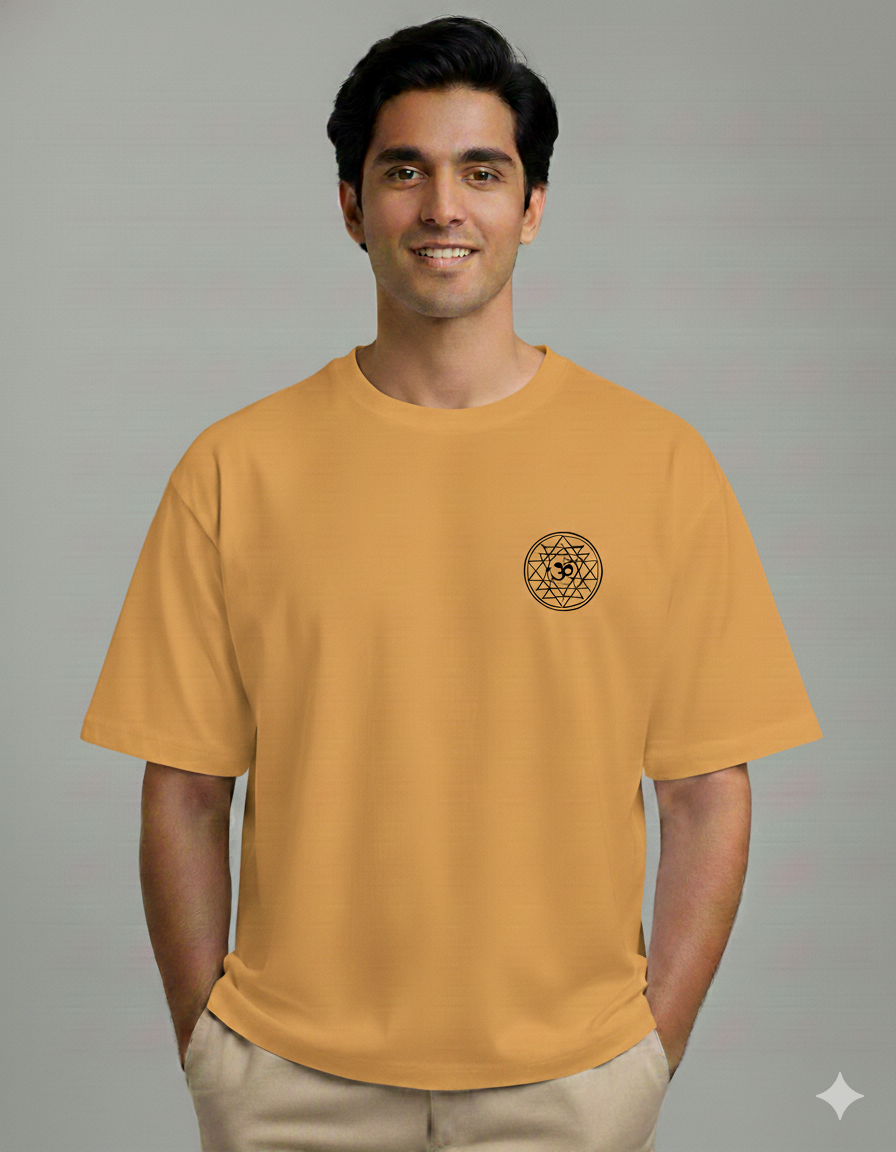 Om Sri Yantra – Premium Bhakti Oversized T-Shirt