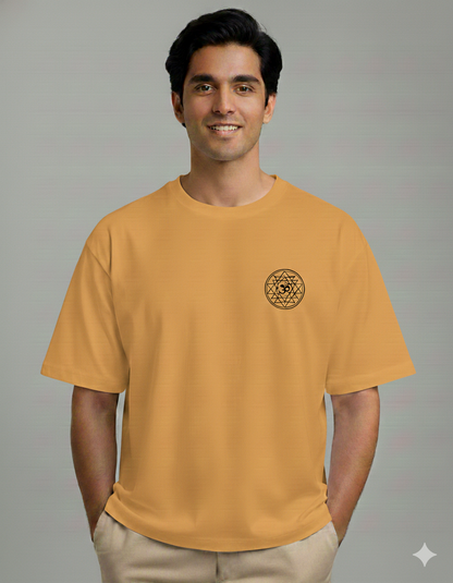 Om Sri Yantra – Premium Bhakti Oversized T-Shirt