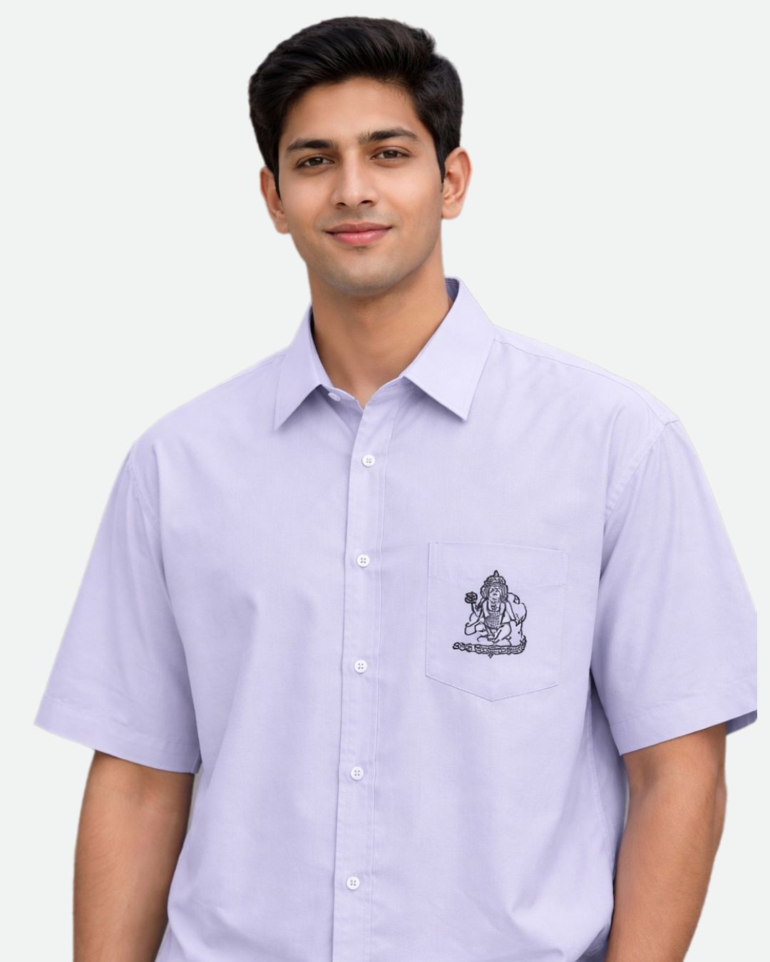 Bajrang Bali – Pocket Embroidery Oversized Shirt