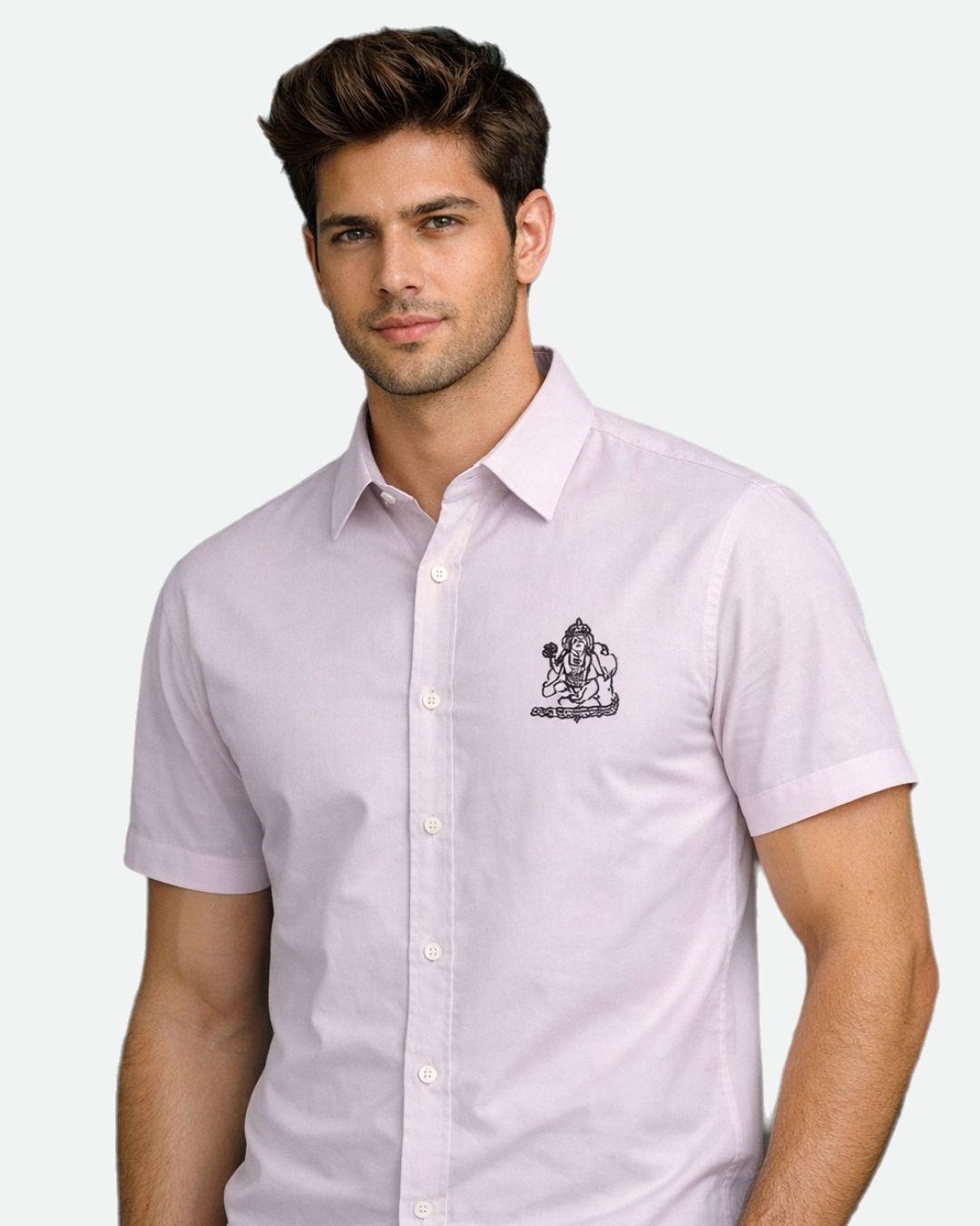 Bajrang Bali – Pocket Embroidery Oversized Shirt