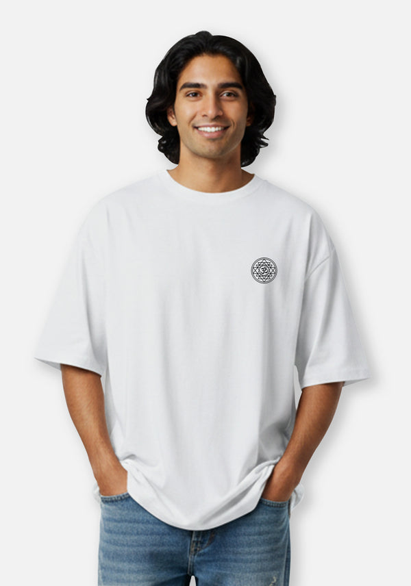 Om Sri Yantra – Premium Bhakti Oversized T-Shirt