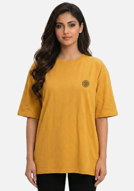 Om Sri Yantra – Premium Bhakti Oversized T-Shirt Women