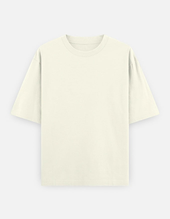 Print 999 cream heavyweight cotton oversized unisex t-shirt with a relaxed slouchy fit and crew neckline.