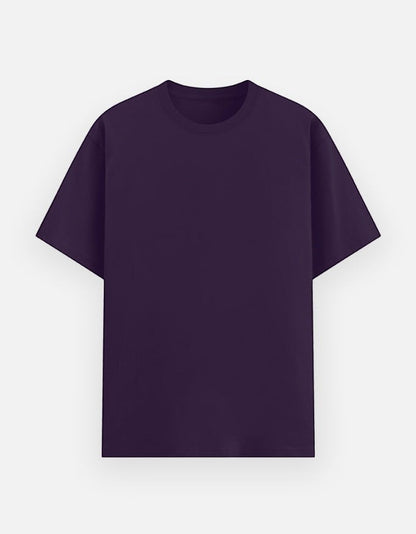 Print 999 premium dark purple unisex t-shirt in a relaxed 180 GSM poly-cotton blend with a smooth silicon-washed finish.