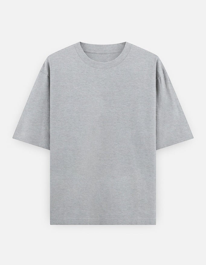 Print 999 grey heavyweight cotton oversized t-shirt with a relaxed unisex fit and dropped shoulders.