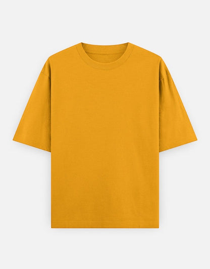 Print 999 mustard yellow heavyweight cotton oversized t-shirt with a slouchy fit and crew neck.