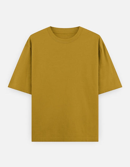 Print 999 mustard yellow heavyweight cotton oversized t-shirt with a relaxed slouchy fit and crew neckline.