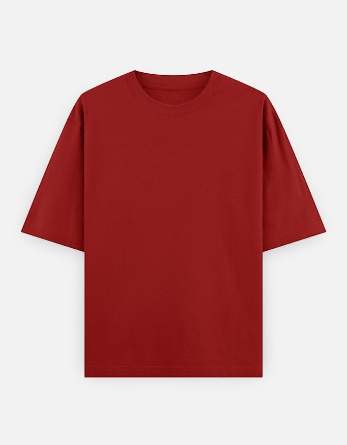 Print 999 Vintage Velocity oversized red cotton t-shirt with a relaxed fit and drop sleeves.