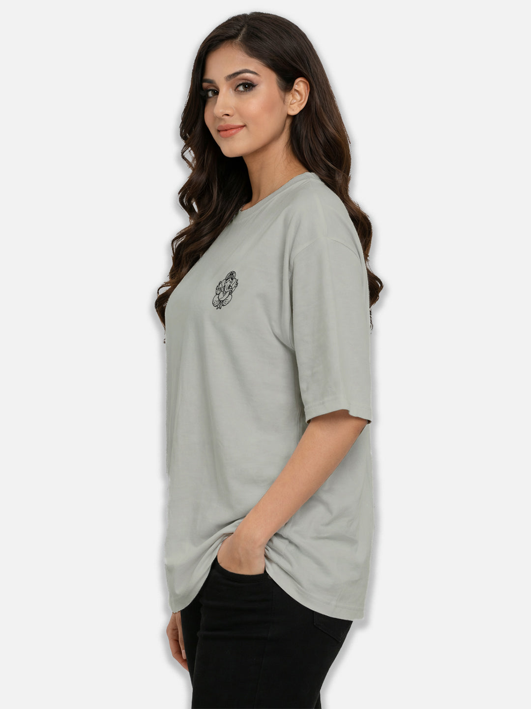 Hanuman Ji - Premium Bhakti Oversized T-Shirt Women