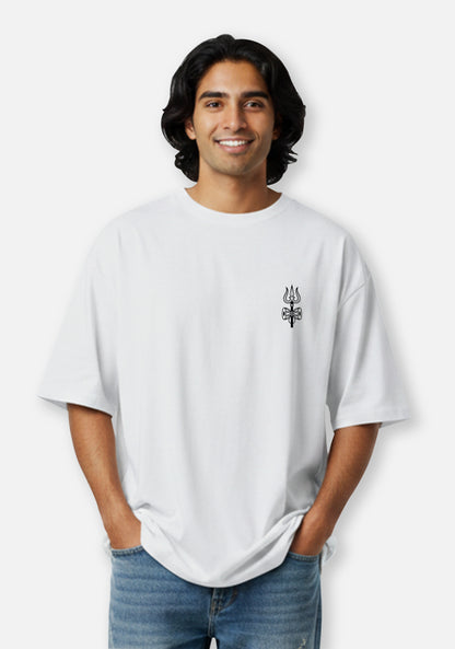 Shiva Trishul - Premium Oversized Bhakti T-shirt